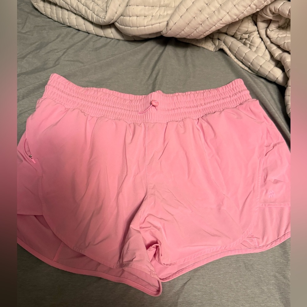 pink workout shorts